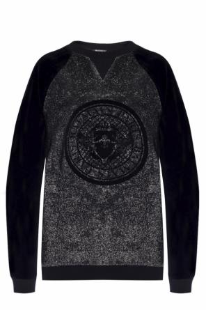 Bluza z aksamitnym logo, zdjęcie 1 Bluza z aksamitnym logo od Balmain